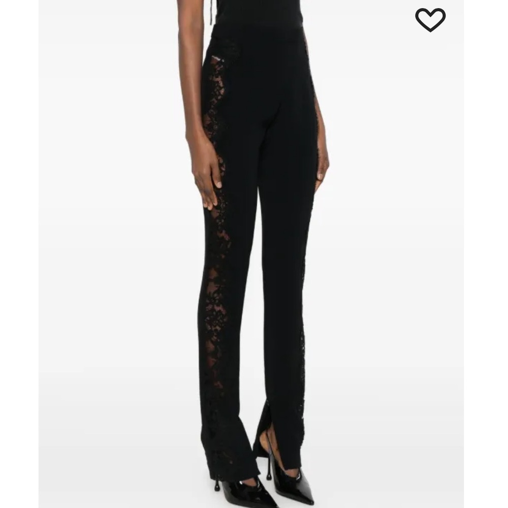 Stella McCartney Black Lace Detail Leggings